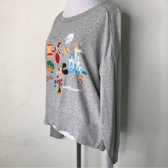 Disney Parks Women's Grey Park Life Long Sleeve T Shirt Size Medium - Picture 5 of 11